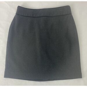 Banana Republic Houndstooth Professional Skirt Black Gray Business - Size 4P